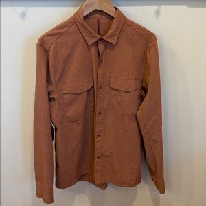 Lululemon Men’s Airing Easy Overshirt Heathered Dark Terracotta‎